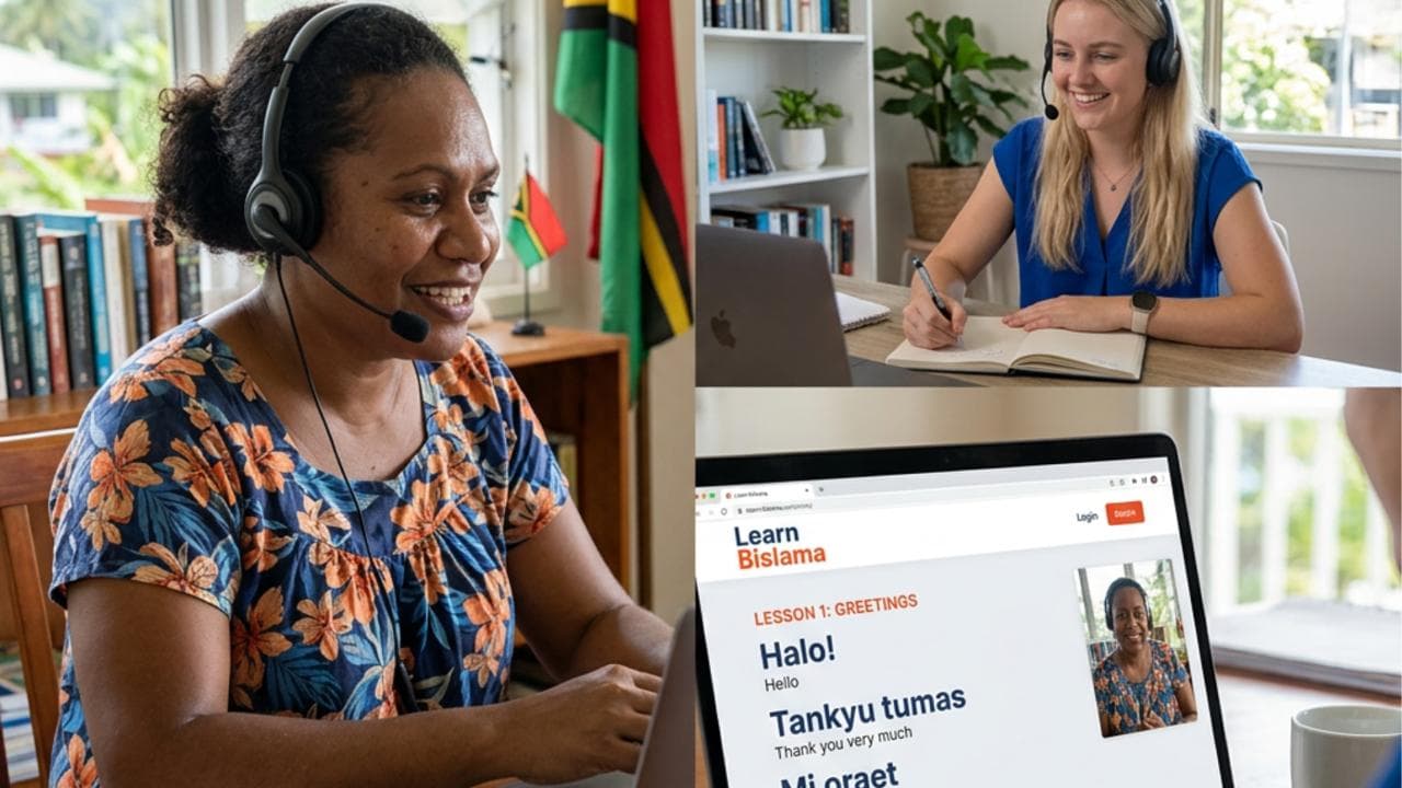 Learn Bislama Online - Ni-Vanuatu instructor teaching